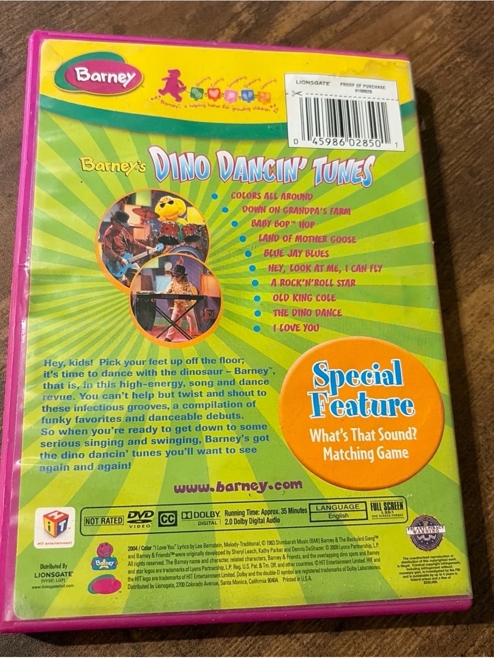 Lot of 5 Barney DVD’s Kids Children Educational Imagination Purples Dinosaur - Picture 9 of 16